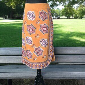 NWOT ANTHROPOLOGIE ( 6 ) "KRISSY" Embroidered Pencil Silhouette Side Zip Skirt